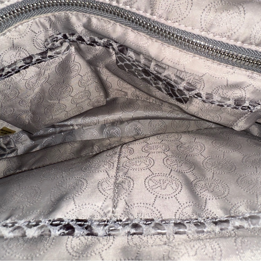 Michael Kors Hamilton Dark Grey Python Snakeskin … - image 4